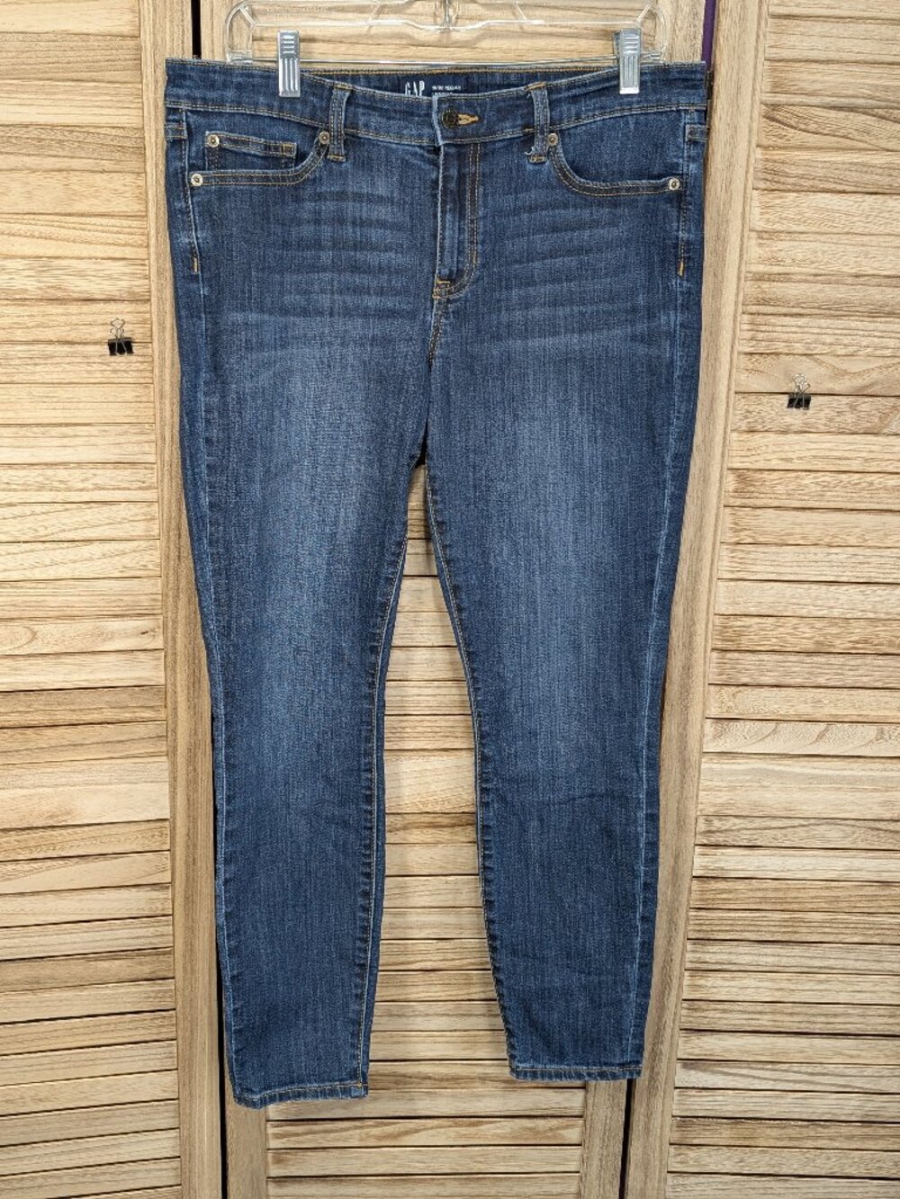 GAP Women’s Legging Skimmer Jeans in Dark Wash Blue 10/30 Regular